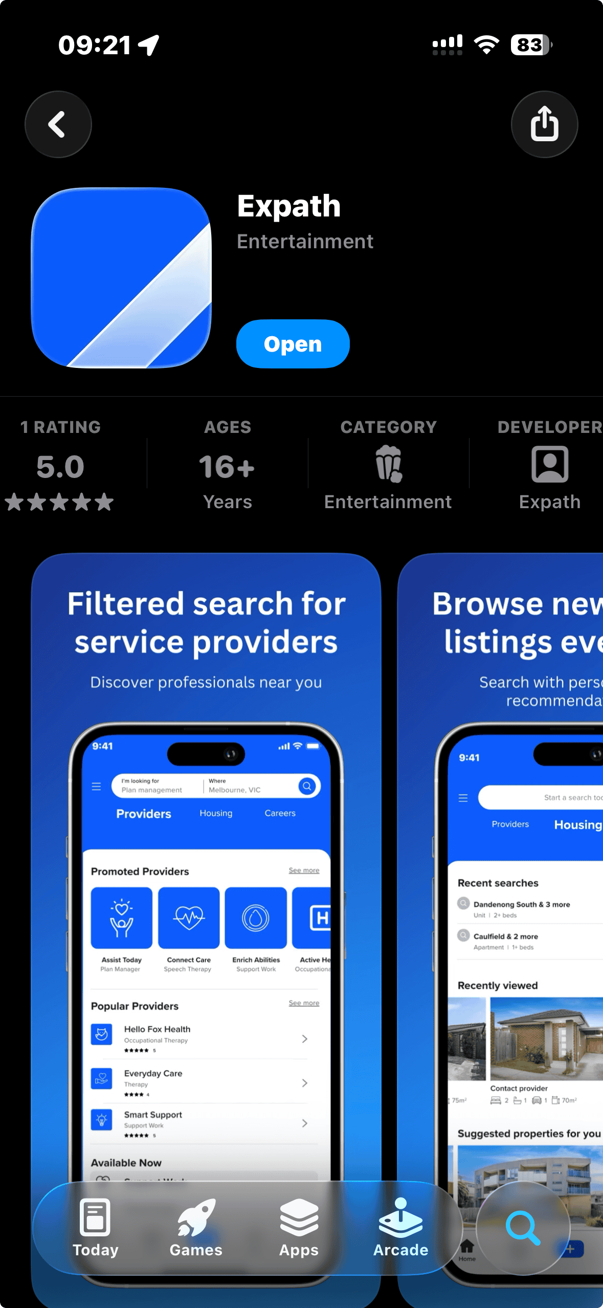 Expath app in iOS App Store
